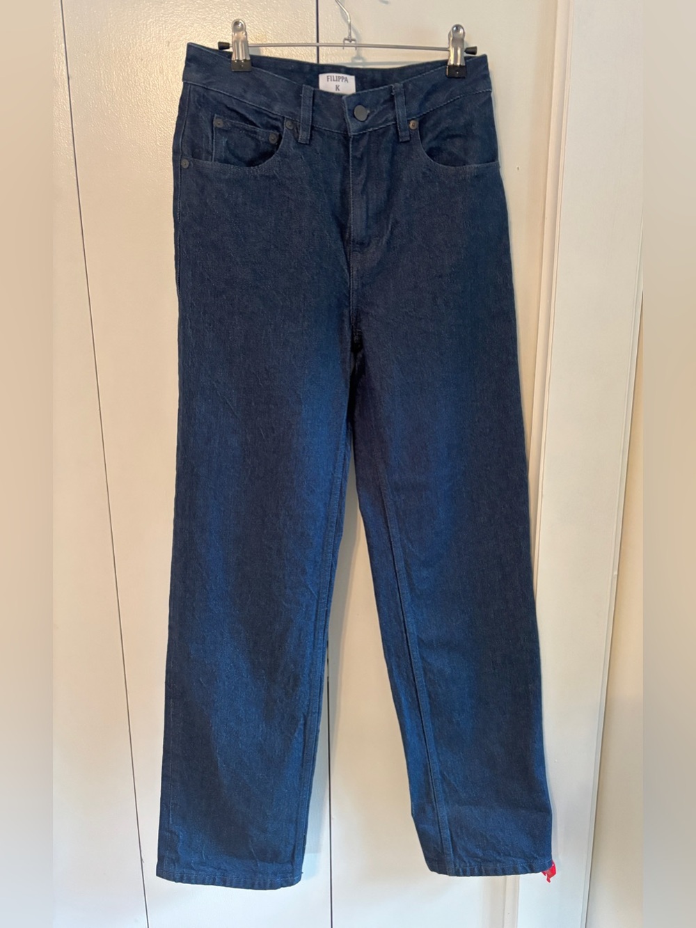 Filippa K Dark Blue Straight-Leg Designer Jeans